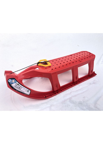 Зимние санки TATRA красные пластиковые для детей с металлическими полозьями легкие и прочные ProDobro (367267268)