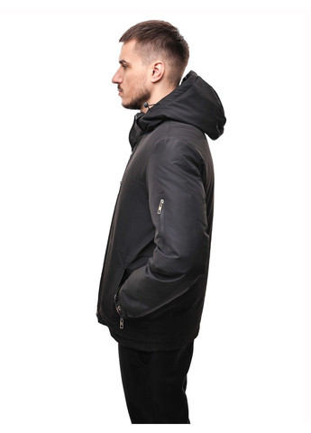 Чорна зимня куртка зимова чоловіча No Brand