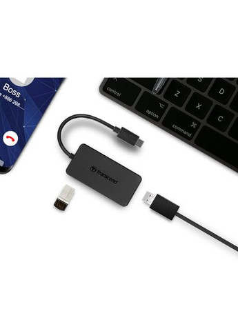 USB-хаб Type-C HUB 4 ports (TS-HUB2C) Transcend (308068417)