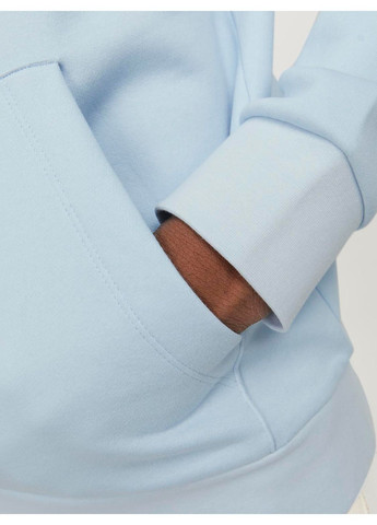 Худи флис,светло-голубой с принтом,JACK&JONES Jack & Jones (368158334)