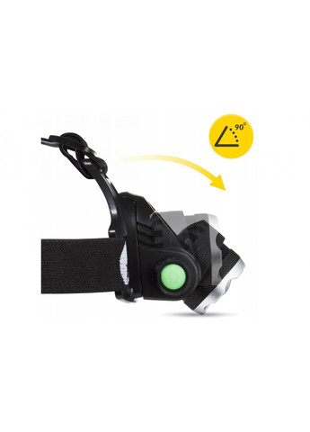 Ліхтар налобний LED 350 lm акумуляторний, заднє червоне світло Black (P-5907739318336) Mountain Goat (357133010)