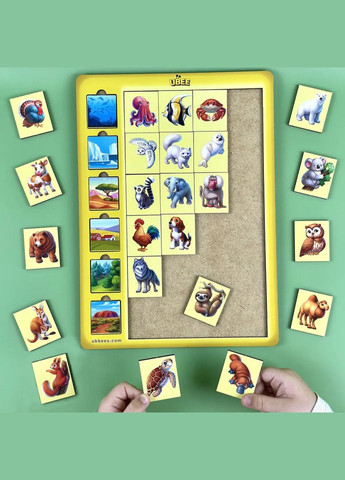 Деревянный детский сортер "Ассоциации животные" (ПСД300) PSD300 Ubumblebees (343964888)