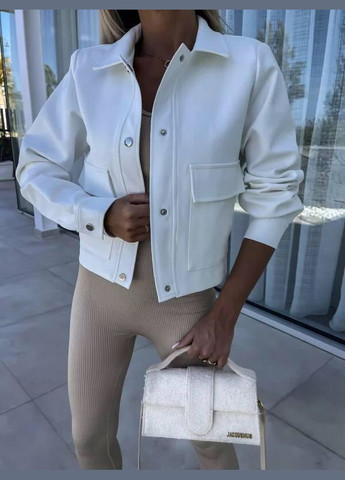 Молочный женский жакет кашемировый Fashion -