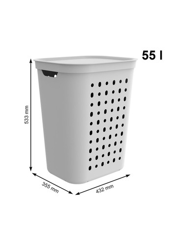 Кошик для білизни пластиковий Jona 55 л (10507) Rotho (334007288)