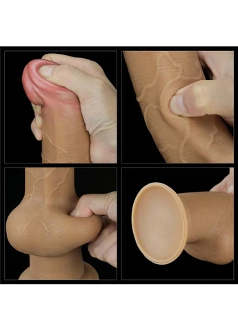 Двошаровий фалоімітатор Dual Layered Handle Cock 9.5 Lovetoy (381045498)