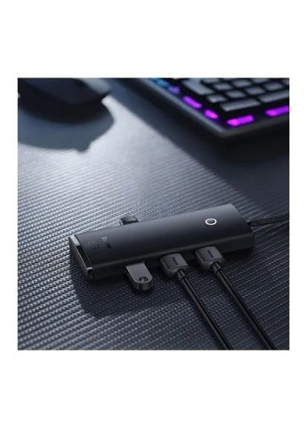 Концентратор (WKQX030001) Baseus USB 3.0 to 4xUSB 3.0 0.25m black (366652304)