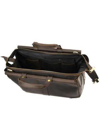 Сумка саквояж мужская кожаная Коричневый 35673 TARWA (334285426)