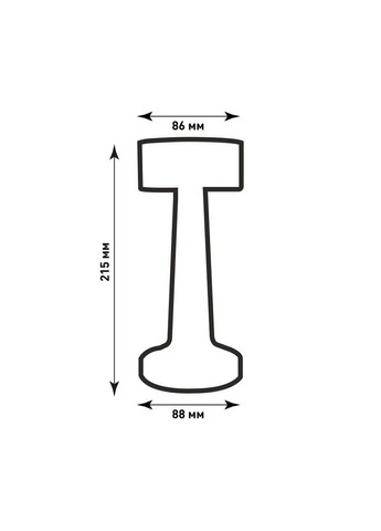 Настольная сенсорная светодиодная лампа 2Вт с аккумулятором 1200mA Золотая ESLLSE DOWN LIGHT (292731709)