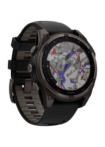 Смарт-часы Fenix 8 Solar Sapphire 47mm Carbon Gray DLC Titanium with Black/Pebble Gray Silicone Band (010-02906-11) [115067] Garmin (400987289)