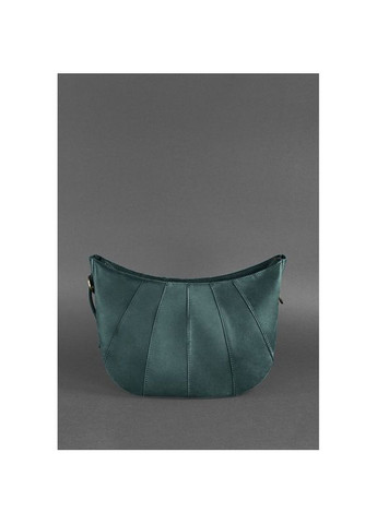 Жіноча шкіряна сумка через плече Круасан зелена BlankNote (302008782)