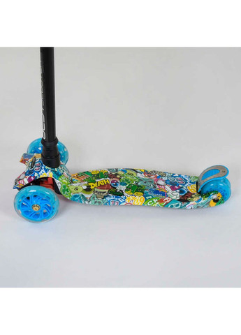 Самокат дитячий пластмасовий з алюмінієвою трубкою керма + 4 колеса Best Scooter (282588214)