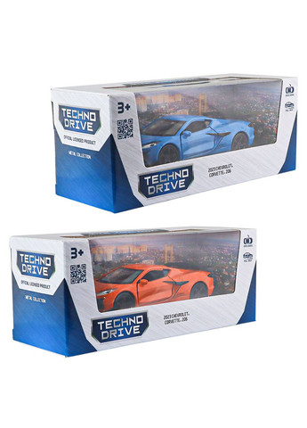 Автомодель Chevrolet Corvette Z06 2023, 1 шт. в асортименті () TechnoDrive 250383W (333654514)