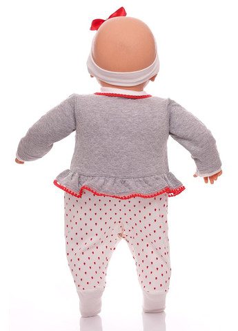 Чоловічок із пов'язкою для дівчинки трикотажний червоний 68 см (32839) BABYKROHA (297199438)