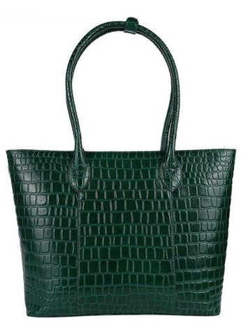 Сумка тоут через плече жіноча шкіряна середня Зелений 36050 Ashwood (338182718)