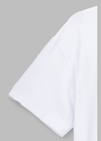 Белая летняя футболка с принтом для мальчика 8021 116 см белый (2000990527899s) shop (2000990527899) Yekipeer