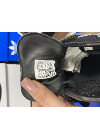 Черные демисезонные кроссовки мужские adidas samba black gum sole адидас самба No Brand