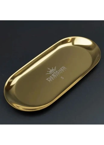 Металлический лоток для хранения инструментов Designer размер S (18х8,7 см) Gold Designer Professional (386092954)