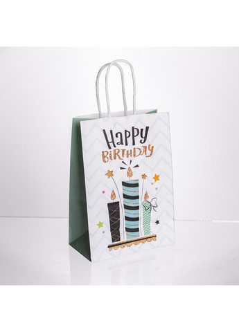 Набор подарочных пакетов из бумаги 12 (шт) Happy Birthday картонные красивые пакеты для подарков 15×8×21 (см) HP-10359-23WBL Yiwu (371236406)