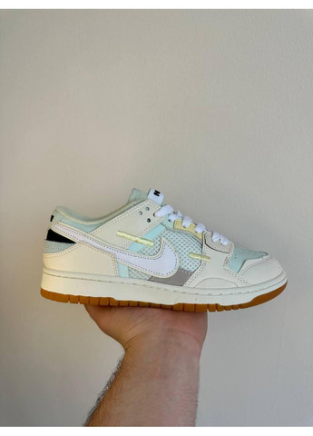 КРОССОВКИ ЖЕНСКИЕ NIKE SB DUNK BEIGE GREEN НАЙК СБ ДАНК No Brand серые демисезоны (367176220)