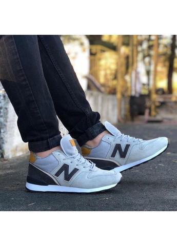 Сірі Зимовий кросівки чоловічі new balance 574 grey black white нью беланс 574 No Brand