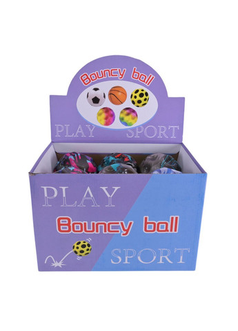Дитячий світящийся м'яч-попригунчик Bouncy Graviti 8 см, набір 12 шт, в асортименті - No Brand PR2450 (371926850)