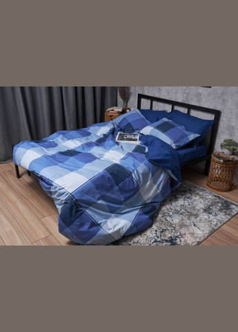 Комплект постельного белья Бязь Gold Люкс «» полуторный евро 160х220 наволочки 4х50х70 (MS-820004888) Moon&Star Finland Blue (293147948)