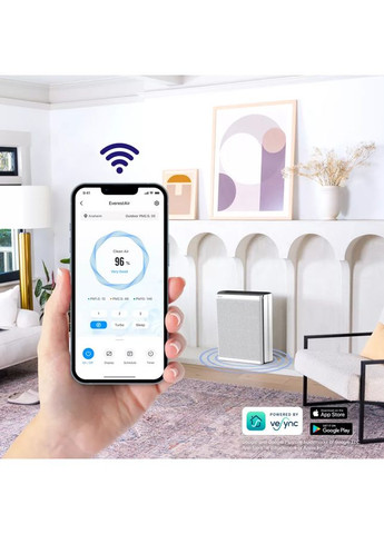 Очищувач повітря VeSync EverestAir Smart True HEPA LAP-E551S-AEUR (HEAPAPLVSEU0148Y) Levoit (362210800)