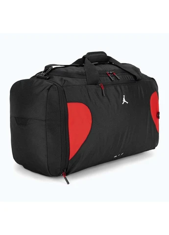 Сумка Jam Element Duffle 46L Чорний, Червоний 55 x 30 x 30 см Jordan (395615899)