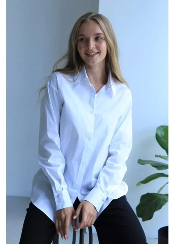 Белая повседневный рубашка Nita