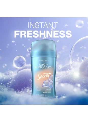 Дезодорант-антиперспірант Fresh Invisible Solid Bubble Bath 73гр (030772155806) Secret (400992605)