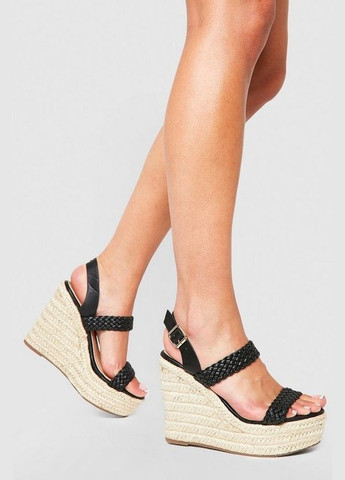 Черные босоножки на платформе Krush