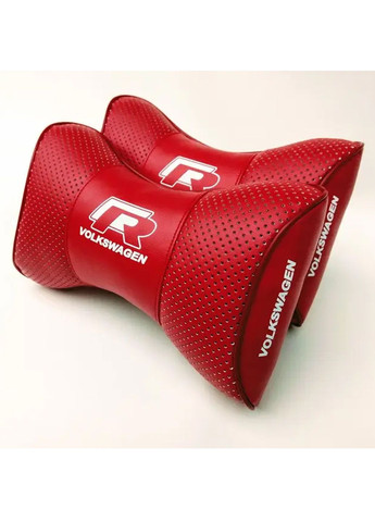 Подушка подголовник VOLKSWADEN R-LINE красный 2шт No Brand (360900886)