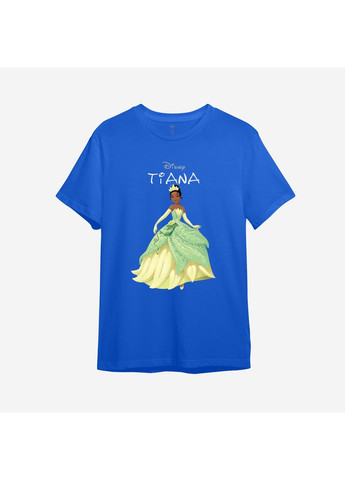 Синяя демисезонная детская футболка с принтом "tiana / принцесса и лягушка" (10723905364) ТiШОТКА