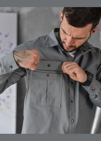 Стильний чоловічий костюм демісезонний сірий No Brand (303358517)