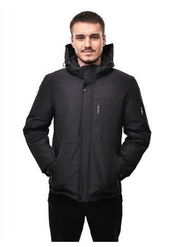 Чорна зимня куртка зимова чоловіча No Brand