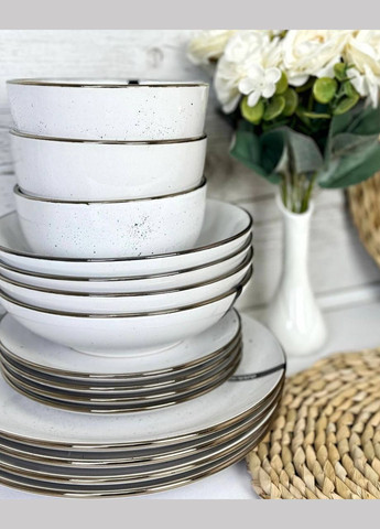 Набір посуду 19 пр. Bagheria White AR0019WGC/2 Ardesto (335080299)