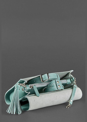 Кожаная женская сумка Элис бирюзовая (A-026269) BlankNote клатч (327874277)