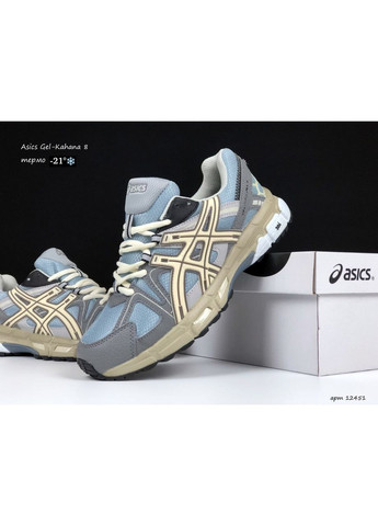 Серые с голубым зима-термо женские кроссовки No Brand серые зима (313580447)