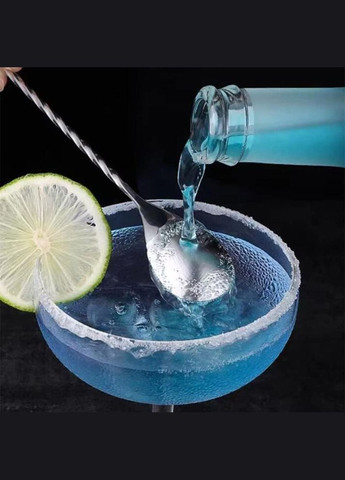 Набір барних коктейльних ложок з нержавіючої сталі 20,5 см 2 шт Сріблястий (С051368-2) ТМ (342122379)