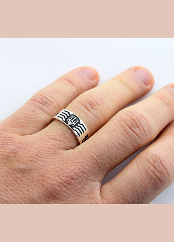 Кольцо Слава Україні 5866 SE, размер Maxi Silver (341539863)