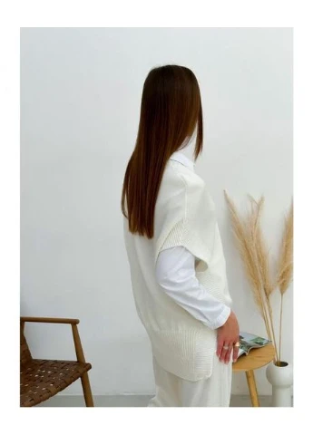 Жилет в'язаний молочний Jolie Art Knit (387030193)
