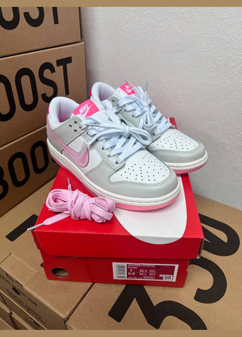 Белые всесезонные sb dunk pink puck Nike