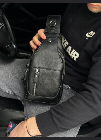 Кожаный мужской слинг рюкзак на одно плече A25F-617-1A Tiding Bag (359380734)