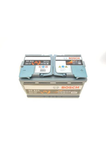 Аккумулятор 80Ah-12v AGM (S5A11) (315x175x190),R,EN800 0092S5A110 Bosch (360493200)