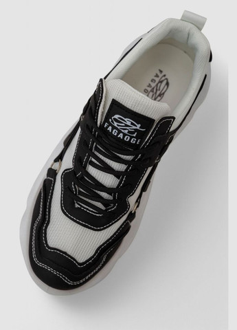 Чорно-білі Осінні кросівки чоловічі демісезонні Ager 243RHK05