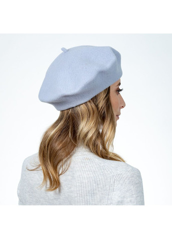 Берет женский шерсть голубой FLORA SUPER LuckyLOOK 570-368 (322791041)