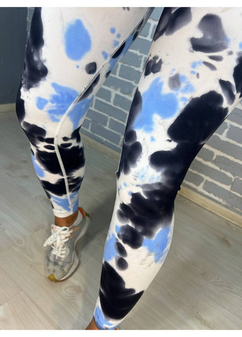 Голубые лосины женские a-n 1346 вареные тай дай пуш-ап No Brand