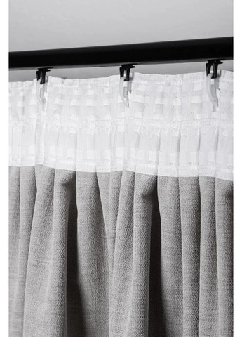 Штори з матового шенілу 2шт. 1,5м х від 2,5м до 3м HYGG (370367265)