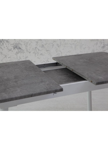 Стіл-трансформер кухонний розкладний SOLO Білий/Сірий мармур 857487-02 857487 Comfort Line (355467932)