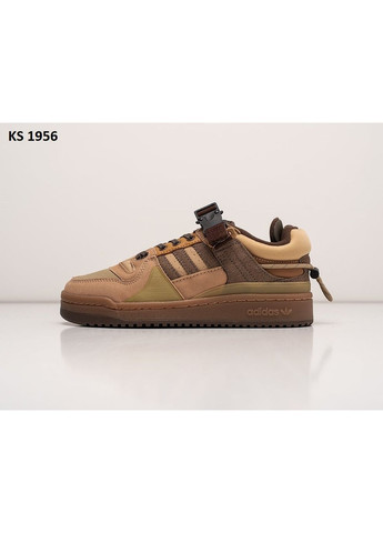 Комбіновані кросівки чоловічі adidas bunny x forum low адідас бед бані демісезон No Brand